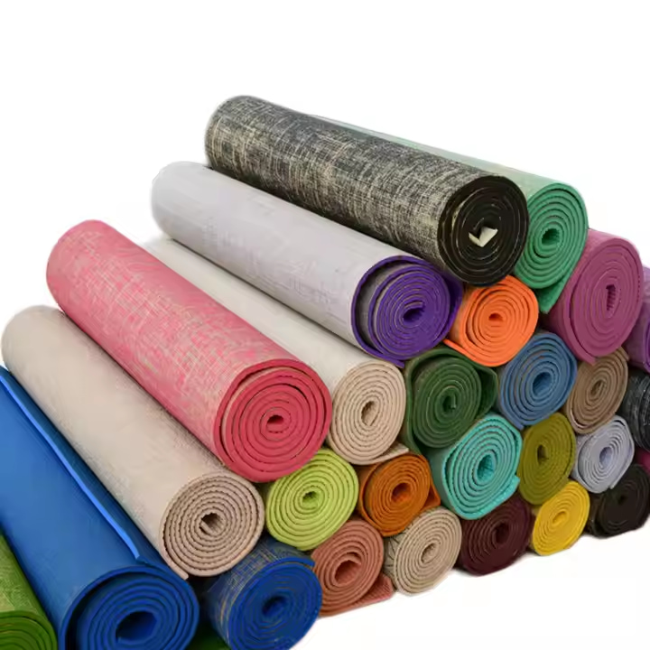 Eco Friendly Organic Hemp and Jute Yoga Mat Thick Cushioned Non Slip Sustainable Practice Mat