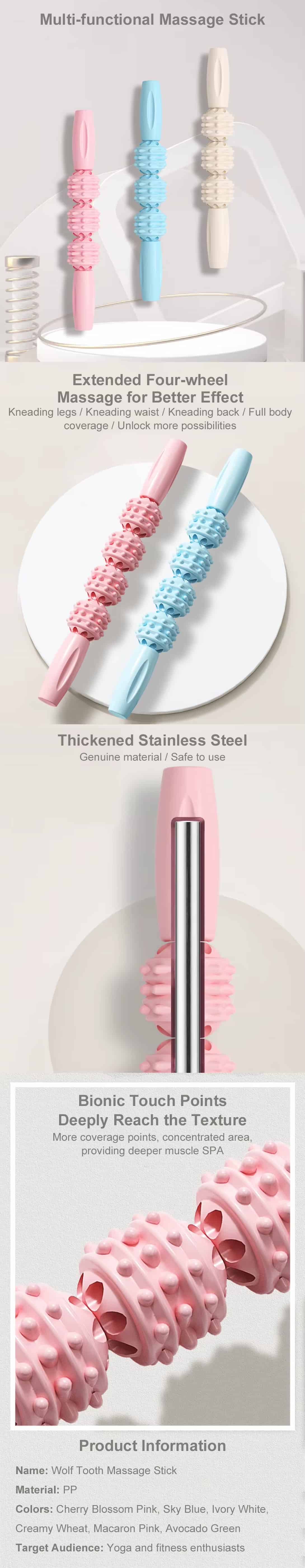 Customizable Yoga Stick Muscle Massage Roller